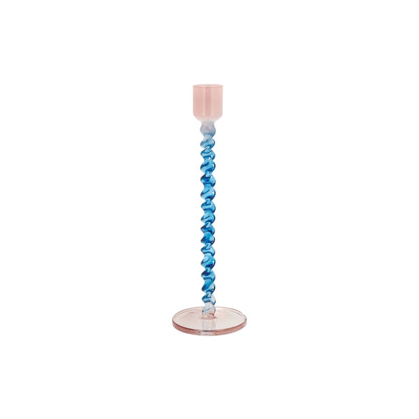 Styles glass lysestake, blue/rose, Villa Collection