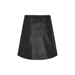 SRDella Leather Skirt, black, Soft Rebels
