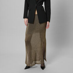 MWOlly Knit Skirt, black amber metallic, My Essential Wardrobe