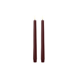 LED taper lys 2-pk, wine red, Uyuni Lighting
