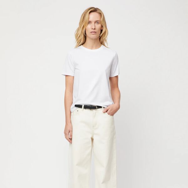 Tina Modal Cotton Tee, bright white, FWSS
