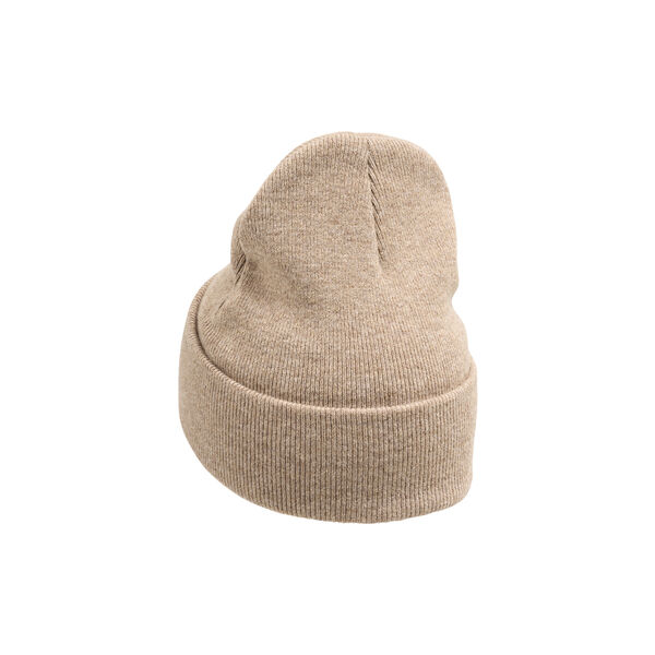 Double layer wool beanie, kelp melange, KnowledgeCotton Apparel 