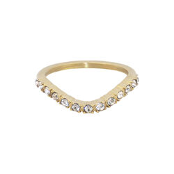 Crystal Wave Ring, gold, DARK department