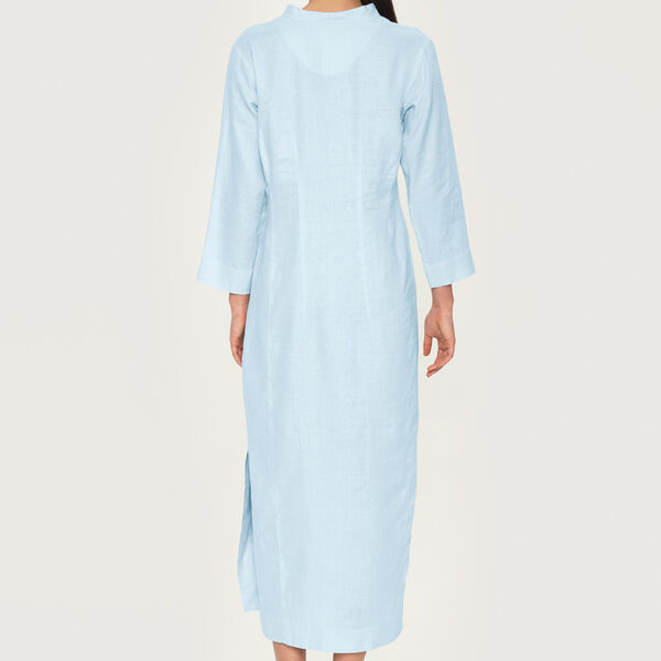 Airy linen lang kjole, cool blue, BITTE KAI RAND