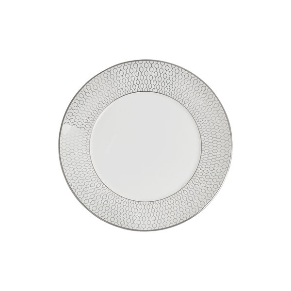Gio Platinum tallerken, hvit/sølv, Wedgwood