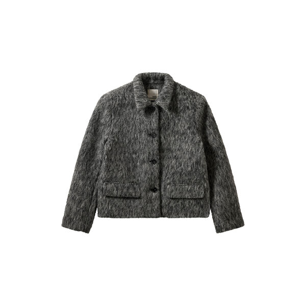 ELLYSW SHORT BLAZER, 8011 dark grey melange, Sofie Schnoor
