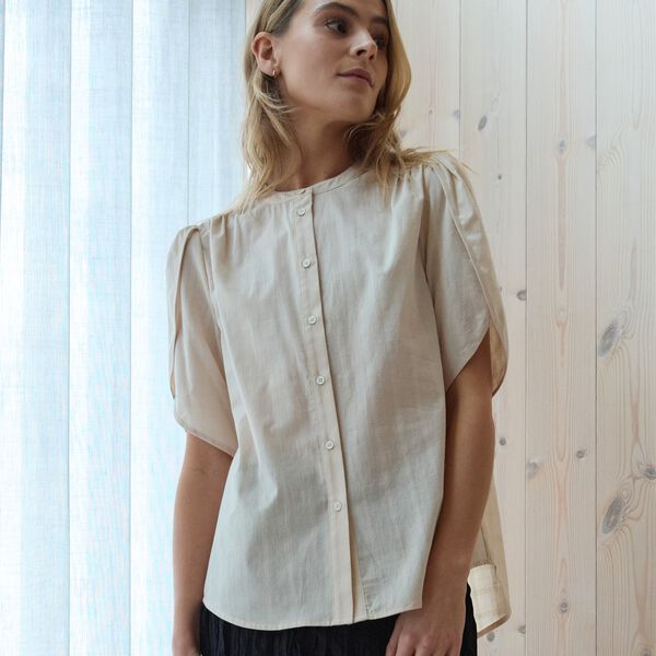 Tulin shirt, off white, Heartmade