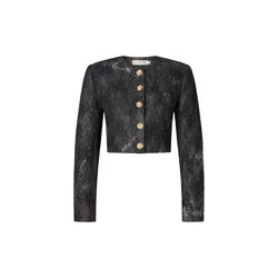 Faye Jacket Shimmer Lace Denim, black tie die, Ida Sj&ouml;stedt