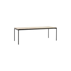 Ville AV26 Outdoor Dining Table, warm black, &Tradition