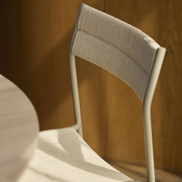 Vev spisestol, beige/natural rope, Northern