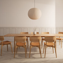 PURE Dining Table L190, natural oiled oak, Bruunmunch Furniture