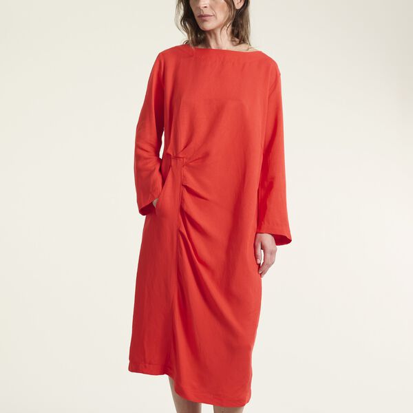 Kumamoto kjole med l&aelig;g, fiery red, BITTE KAI RAND