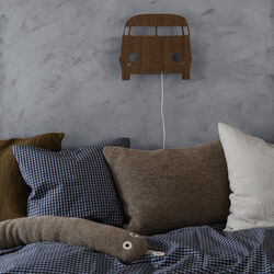 Car vegglampe, r&oslash;kt eik, Ferm Living Kids