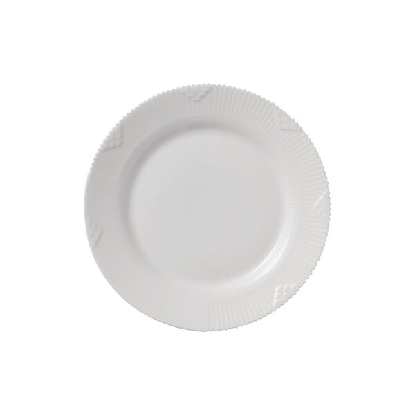 Hvit Elements tallerken, 19 cm Hvit Elements tallerken, 19 cm, Royal Copenhagen