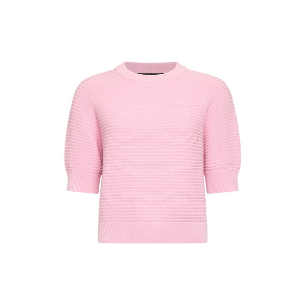 LILY MOZART SHORT SLEEVE KNIT JUMPER, light french pink, French Connection
