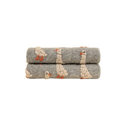 PAPERELLA GREY Boiled wool GRIGIA pledd 75x100cm, Frati Home