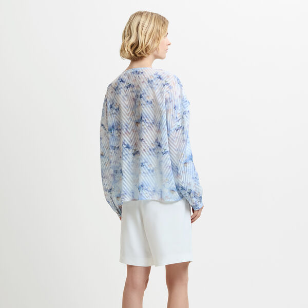 DAISY ABILENE SLEEVE BLOUSE, blue multi, French Connection