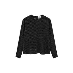 Star Anke Top AOP, micro dot aop/black, Mads Nørgaard