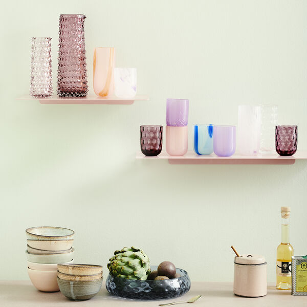 Flow Longdrink, pink w red stripes Flow Longdrink, pink w red stripes, Kodanska