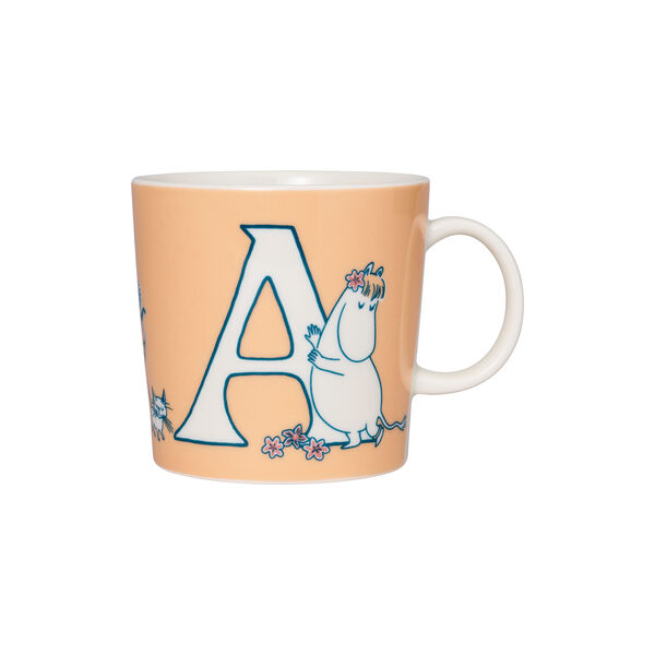 Mummi krus 40 cl Alfabet A, Moomin Arabia