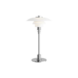 PH 2/1 bordlampe, krom, Louis Poulsen