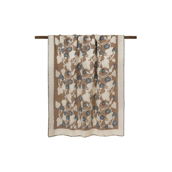 Melodia Grigio Boiled Wool pledd, beige/grey, Frati Home