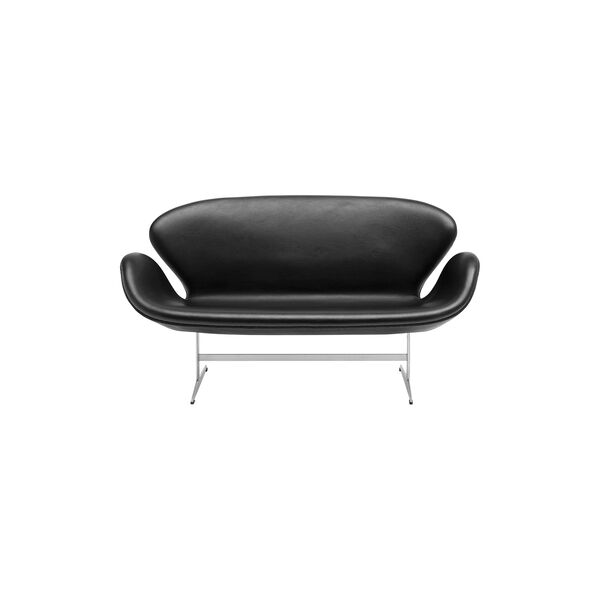 Svanesofa™ 3321 2-pers. sofa, svart, Fritz Hansen
