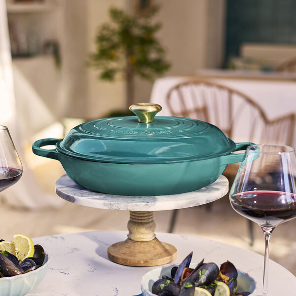 Signature buffetgryte 30 cm, bleu riviera, Le Creuset