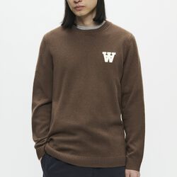 WWTay L Knit Pullover, desert palm, Wood Wood