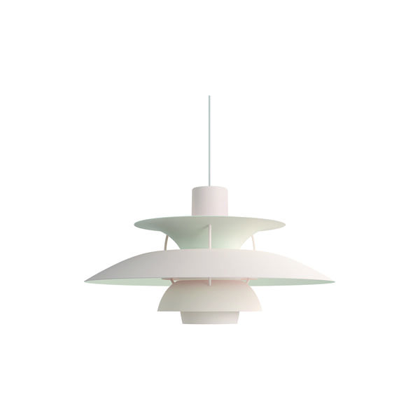 PH 5 Monochrome Pendant, monochrome pale blush, Louis Poulsen