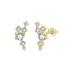 Elle Multi Stud Earrings, gold, Nila Noor
