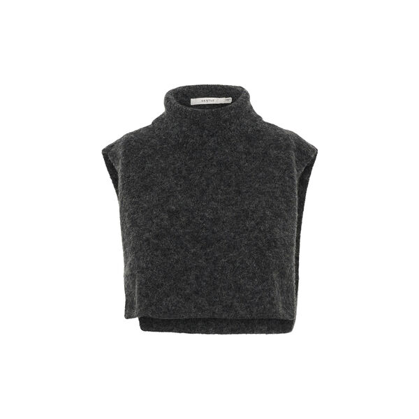 GZalpha open-side rollneck, charcoal melange, Gestuz