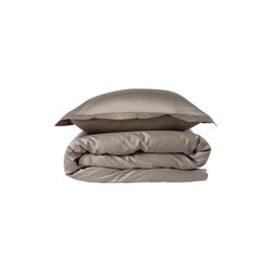 Sateen Woven Bed Linen, light grey, Geismars Væverier