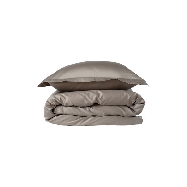 Sateen Woven Bed Linen, light grey, Geismars Væverier