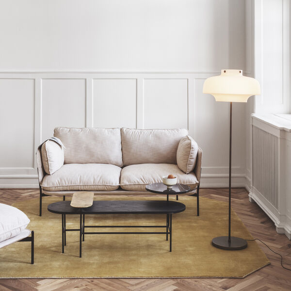 Palette JH7 sofabord, sort/messing, &Tradition