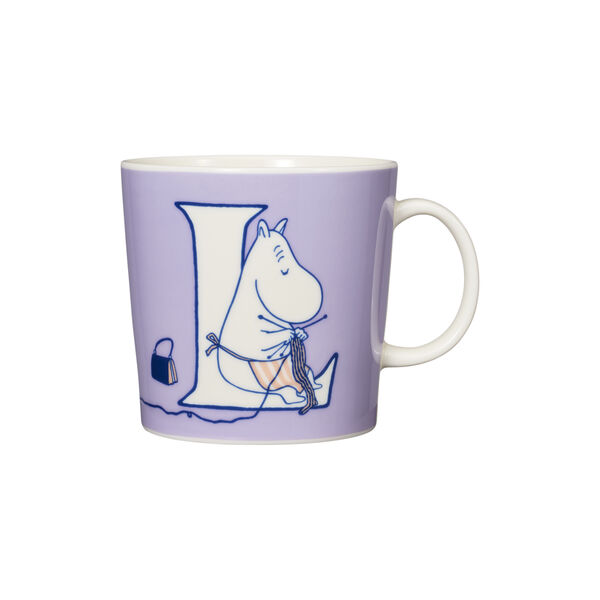 Mummi krus 40 cl Alfabet L, Moomin Arabia