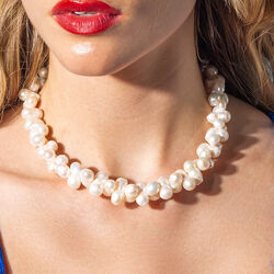 VENUS CLOUD CLUSTER HALSKJEDE, hvit, House of Vincent