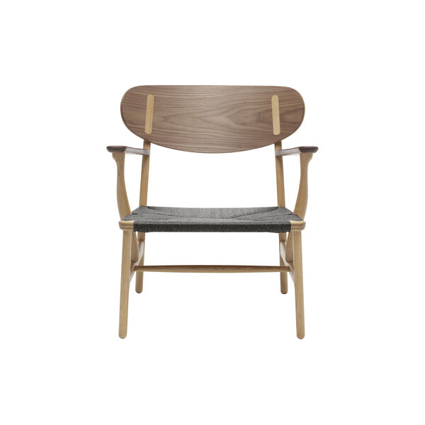 CH22 loungestol, oljet eik/oljet valnøtt/sort, Carl Hansen & Søn