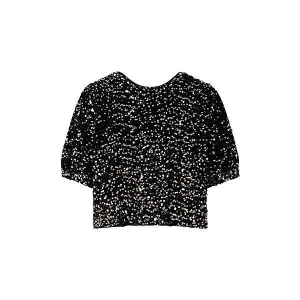 Sequins jacket with ribbons, black/silver Sequins jacket with ribbons, black/silver, Coster Copenhagen