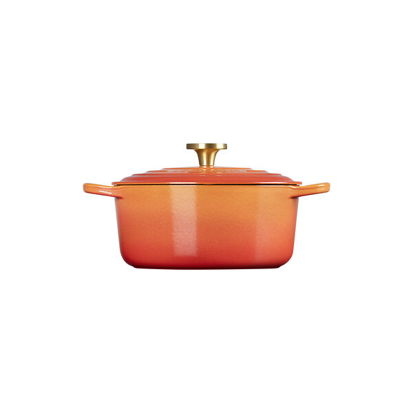 Rund st&oslash;&aring;ejern Jubileumsgryte &Oslash; 24 cm, flamme dor&eacute;e, Le Creuset