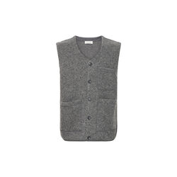 CFRAF Wool Fleece Gillet, mid grey melange, Casual Friday