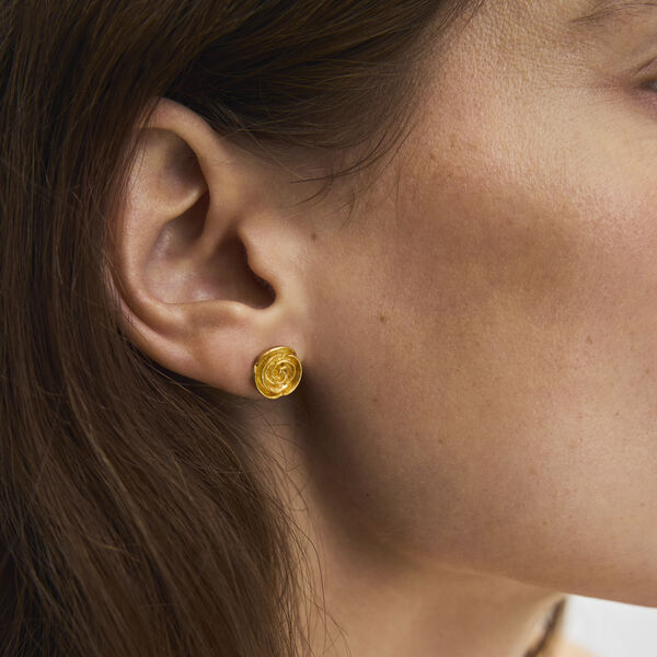 Rose &Oslash;restikker Medium, forgylt, Pernille Corydon Jewellery