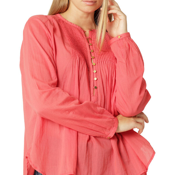 Long Sleeved Shirt, spiced coral, Ilse Jacobsen Hornbæk