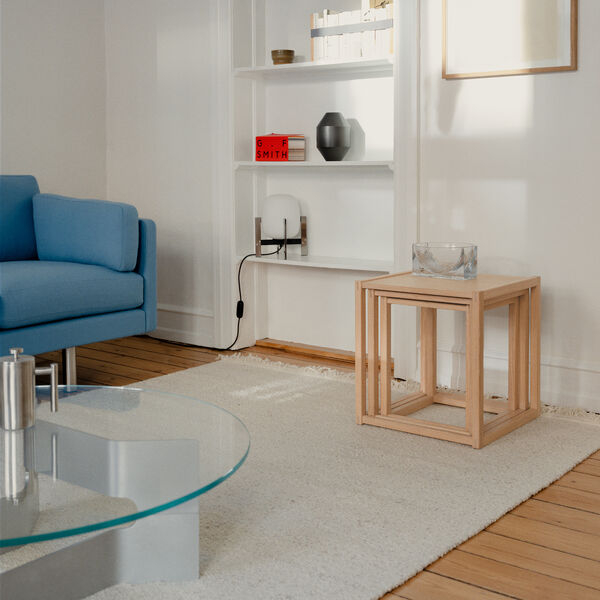 BM375 Nesting Tables, light oljet eik, Fredericia Furniture