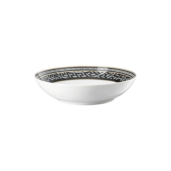 Plate 22 cm deep, signature black, Rosenthal x Versace