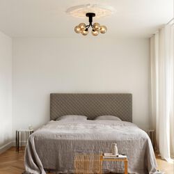 Apiales 6 Ceiling Lamp, satin black/optic smoked Apiales 6 Ceiling Lamp, satin black/optic smoked, Nuura