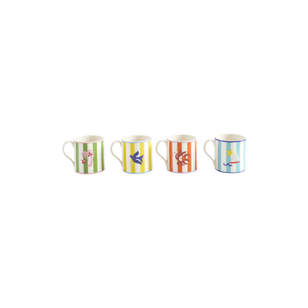 Boxed Playa krus 4 stk., Jonathan Adler