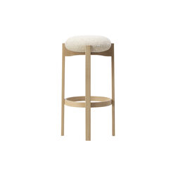Pioneer Stool, lakkert eik/Zero 0001, Fredericia Furniture
