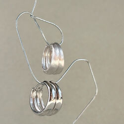 Dome Satin Hoops, Philippa Studios