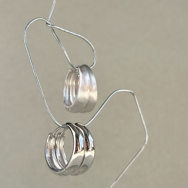 Dome Satin Hoops, Philippa Studios